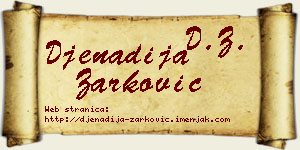 Đenadija Žarković vizit kartica